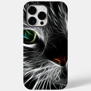 Coque Pour Pour iPhone 14 Pro Max Éffrayant Chat Feline Soul Spirit Animal