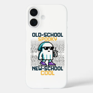 Coque Pour iPhone 16 Éffrayant de la vieille école, Cool de la nouvelle