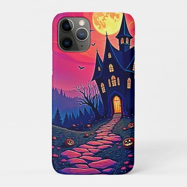 Coques Case-Mate iPhone Éffrayant Halloween Haunted Mansion Art (Dos)