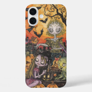 Coques iPhone 16 Plus Éffrayant mignon Halloween iPhone 16 Plus Coque.