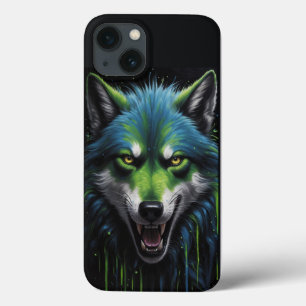 Case-Mate iPhone Case Effrayant Werewolf teintes néon vert