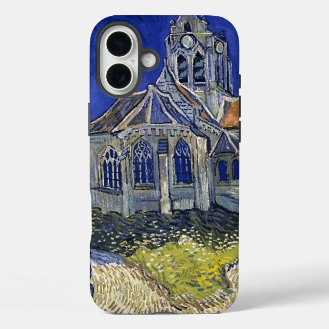 Coques Case-Mate iPhone Église à Auvers par Van Gogh Peinture Art (Verso)