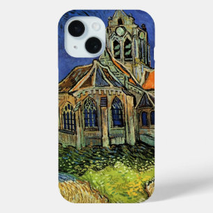 Coque Pour iPhone 15 Église d'Auvers-sur-Oise par Vincent van Gogh