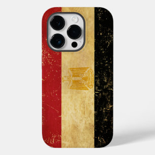 Coque Pour iPhone 14 Pro Égypte Drapeau Vintage Grunge