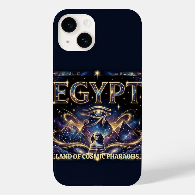 Coques Case-Mate iPhone Egyptian Eye of Horus Cosmic Pyramid Art (Verso)