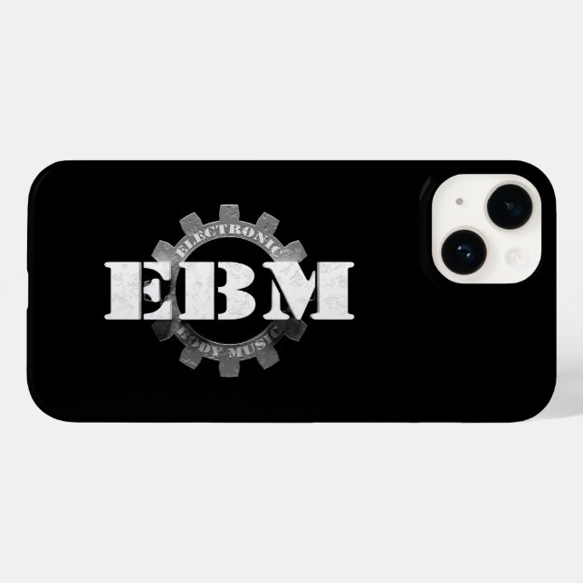 Coques Case-Mate iPhone Electronic Body Music EBM lettrage (Verso (horizontal))