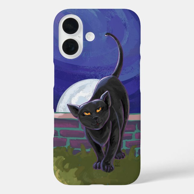 Coques Case-Mate iPhone Électronique Chat Noir (Verso)