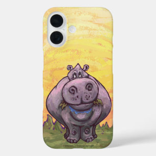 Coque Pour iPhone 16 Électronique Hippopotame