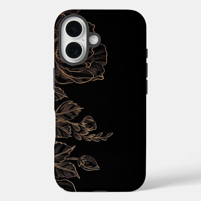 Coques Case-Mate iPhone Élégance de Bloom à Minuit (Verso)