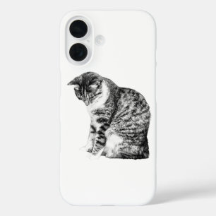 Coque Pour iPhone 16 Élégance de chats ombragés en style automne