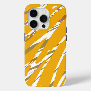 Coque iPhone 15 Pro Élégance de pinceau d'or