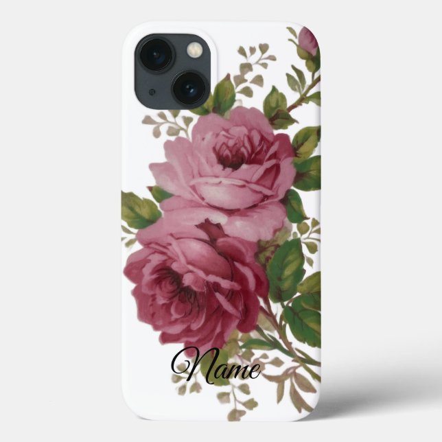 Coques Case-Mate iPhone Élégance de rose rose  (Verso)