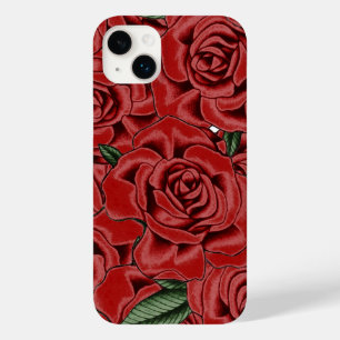 Coque Pour iPhone 14 Plus Élégance de rose rouge