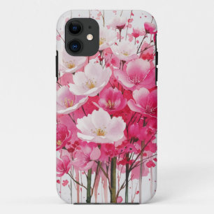 Case-Mate iPhone Case Elégance en fleurs de cerise - Aquarelle Design Fl