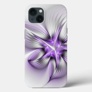 Case-Mate iPhone Case Élégance florale Art fractal violet abstrait moder