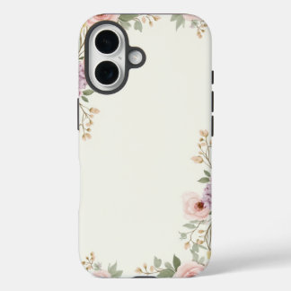Coque Pour iPhone 16 Élégance florale douce