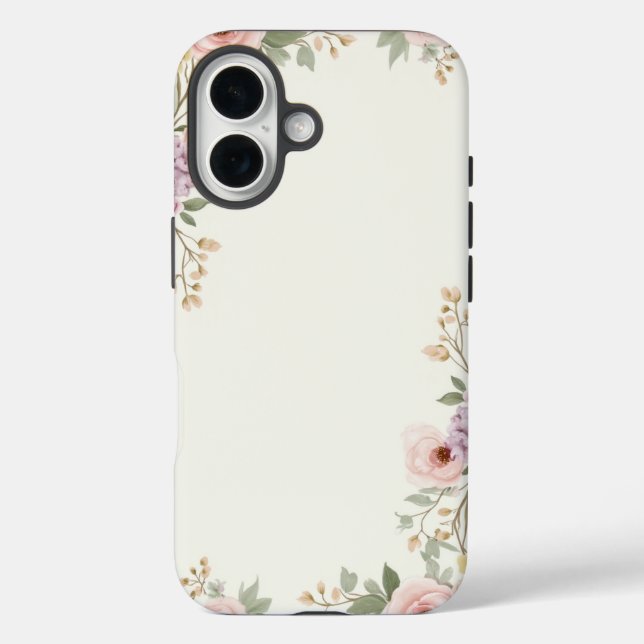Coques Case-Mate iPhone Élégance florale douce (Verso)