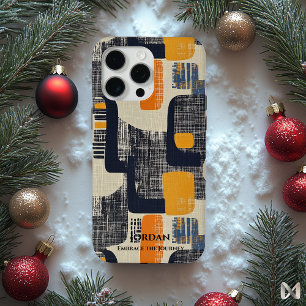 Coque iPhone 15 Pro Max Élégance Géométrique Hiéroglyphique – Fusion Intem