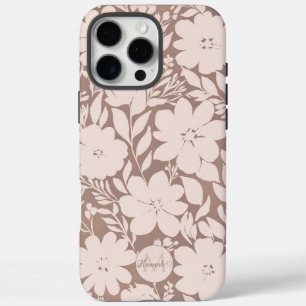 Coques iPhone 16 Pro Max Élégance Mocha Blossom