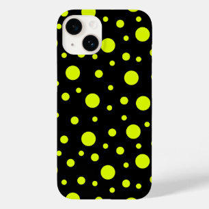 Coque Pour iPhone 14 élégance noire et jaune