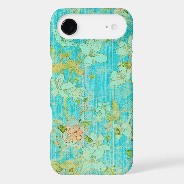 Coques Case-Mate iPhone Elégance rustique : Bois et fleurs (Verso)