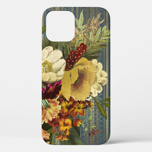 Coques Case-Mate iPhone Élégance sombre Florale (Verso)