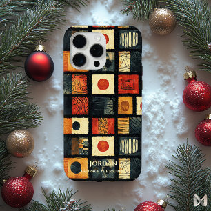 Coque iPhone 15 Pro Max Élégance Tapa Polynésienne – Patrimoine Abstrait