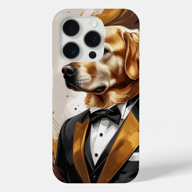 Coques Case-Mate iPhone "Elegant Abstract Dog – Modern Art in Style" (Verso)