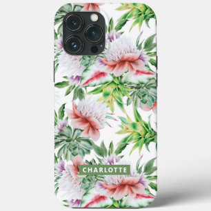 Case-Mate iPhone Case Elégant Aquarelle Botanique Nom floral