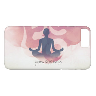 Coque Case-Mate Pour iPhone Élégant Aquarelle Yoga Méditation Pose Om Symbole