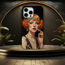Elegant Art Deco Flapper Girl