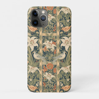 Case-Mate iPhone Case Élégant Art Nouveau Vintage Botanique Oiseau Lily