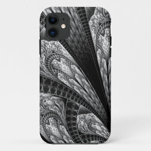 Case-Mate iPhone Case Elégant Art numérique Fractal Silver Design