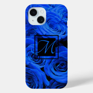 Coque Pour iPhone 15 Elégant bleu rose bleu fleurs bleu bleu bleu flora
