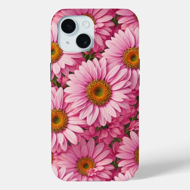 Coques Case-Mate iPhone Élégant boho chic flores rose pâle (Verso)