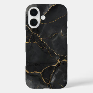 Coque Pour iPhone 16 Élégant Boîtier de téléphone en marbre de veines e