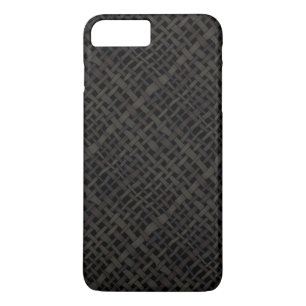 Case-Mate iPhone Case Élégant Burlap Noir tissé Rustique