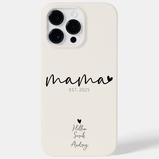 Coques Case-Mate iPhone Elégant cadeau personnalisé de la fête des mères (Verso)