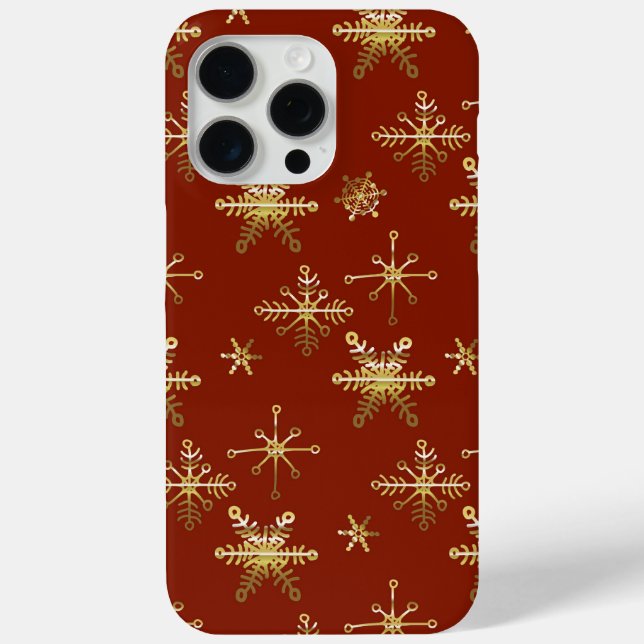 Coques Case-Mate iPhone Elegant Christmas Star Red  (Verso)