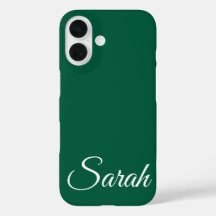 Élégant Classique Moderne Personnalisé Nom Vert Fo