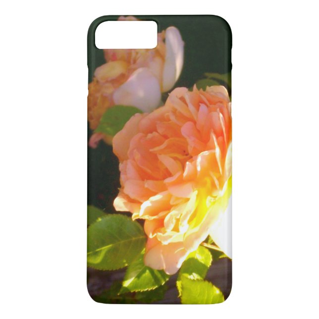 Coques Case-Mate iPhone Elégant classique pêche orange rose floral (Dos)