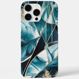 Coques iPhone 16 Pro Max Elegant Copper Boîtier doré sarcelle opulent fém