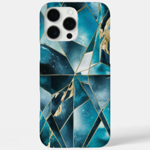 Coques iPhone 16 Pro Max Elegant Copper Boîtier en or sarcelle opulente f