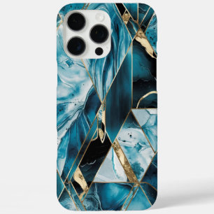 Coques iPhone 16 Pro Max Elegant Copper Boîtier en or sarcelle opulente f