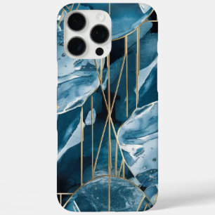 Coques iPhone 16 Pro Max Elegant Copper Boîtier en or sarcelle opulente f