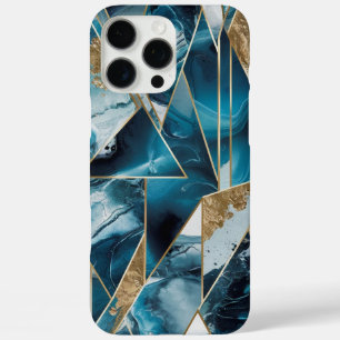 Coques iPhone 16 Pro Max Elegant Copper Boîtier en or sarcelle opulente f
