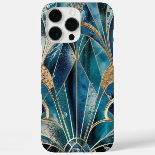 Coques iPhone 16 Pro Max Elegant Copper Boîtier en or sarcelle opulente f