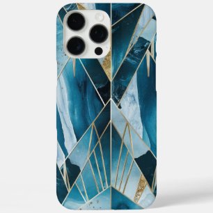 Coques iPhone 16 Pro Max Elegant Copper   Or Teal Féminin Luxueux