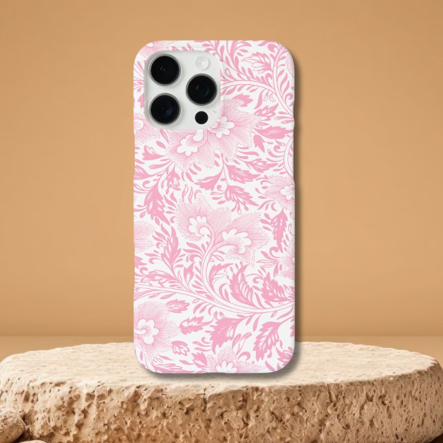 Coques Case-Mate iPhone Élégant coques iphone de couverture végétale rose (Créateur téléchargé)