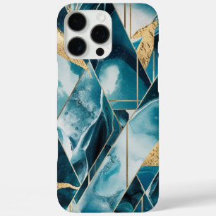 Coques iPhone 16 Pro Max Élégant cuivre   Boîtier or sarcelle opulent fémin